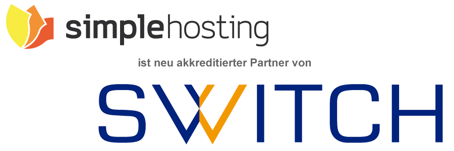 Simple Hosting GmbH offizieller Domain Registar bei SWITCH