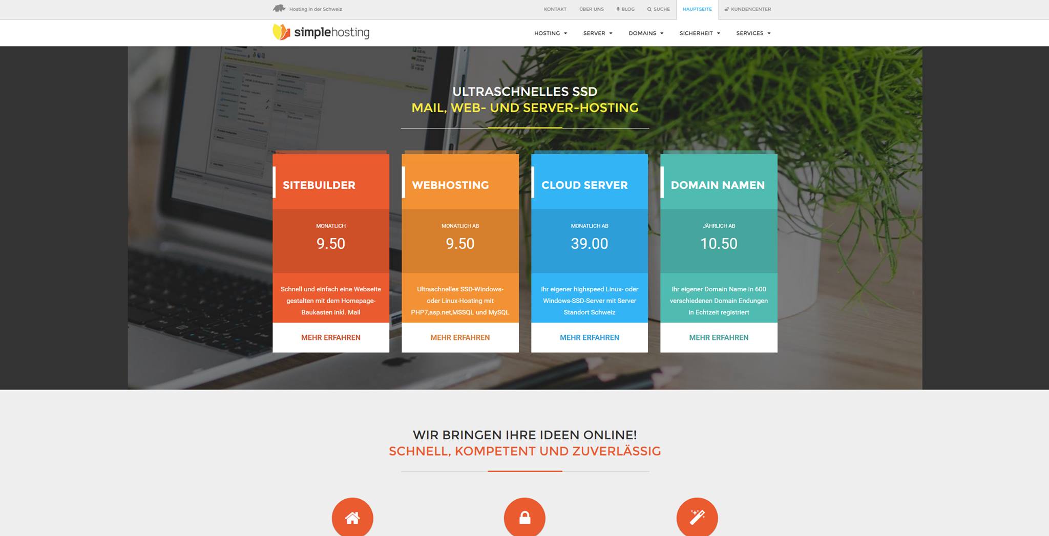 Blog - sind Sie immer informiert was bei Simple Hosting so läuft - Unsere neue Website ist online!