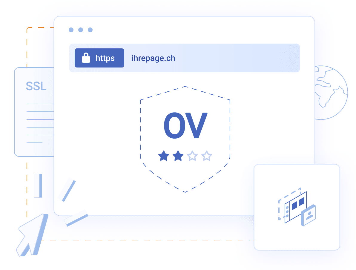 SSL Zertifikate für jede Art von Webseite oder Webapplikation - Ideal für sensiblere Webseiten wie z. B. Anmeldeseiten