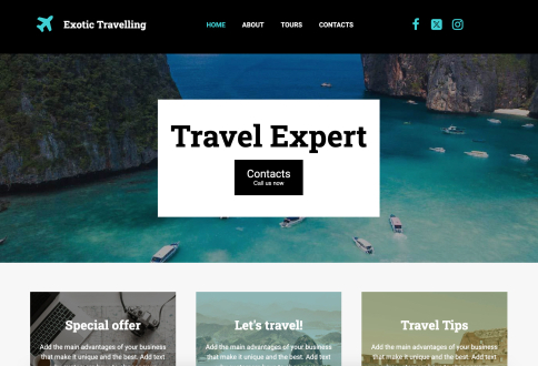 Mit Freude eine neue Webseite gestalten - Travel Expert