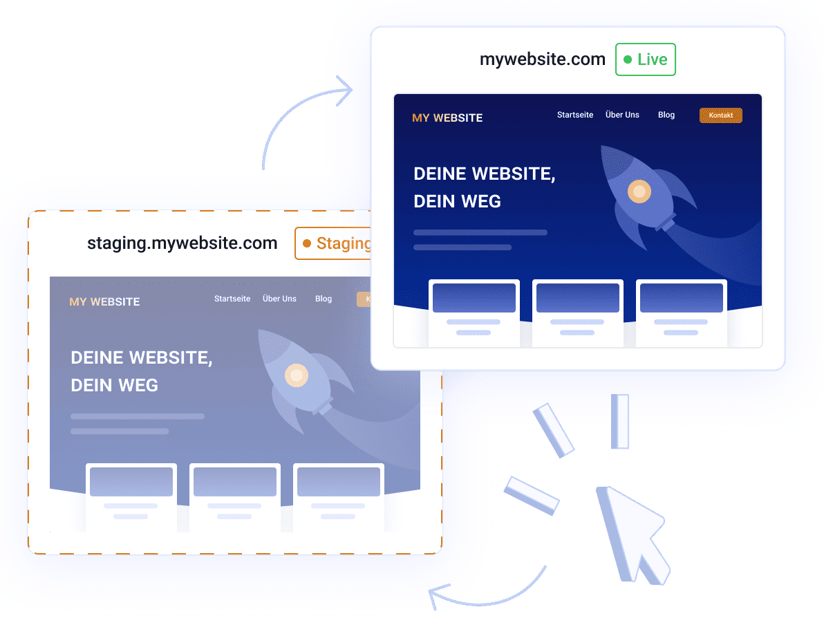 WordPress-Staging-Umgebung mit einem Klick