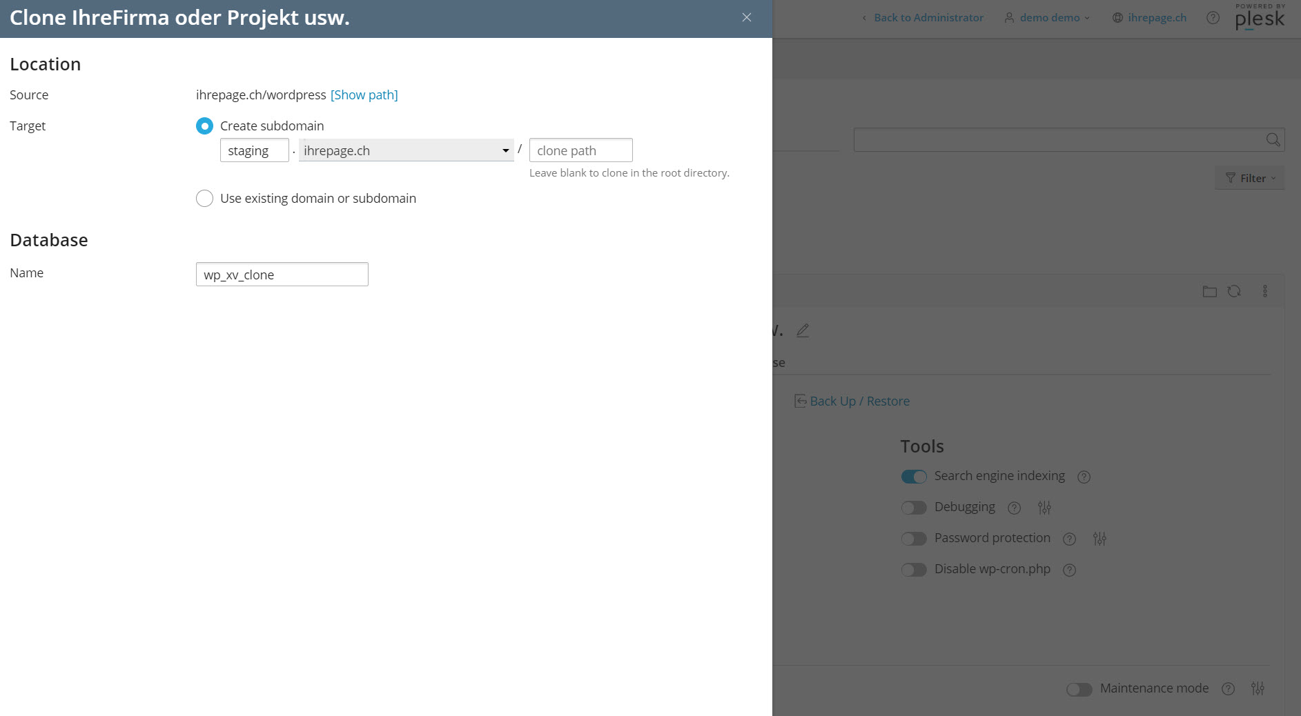 wordpress hosting schweiz - Wordpress Seite kopieren